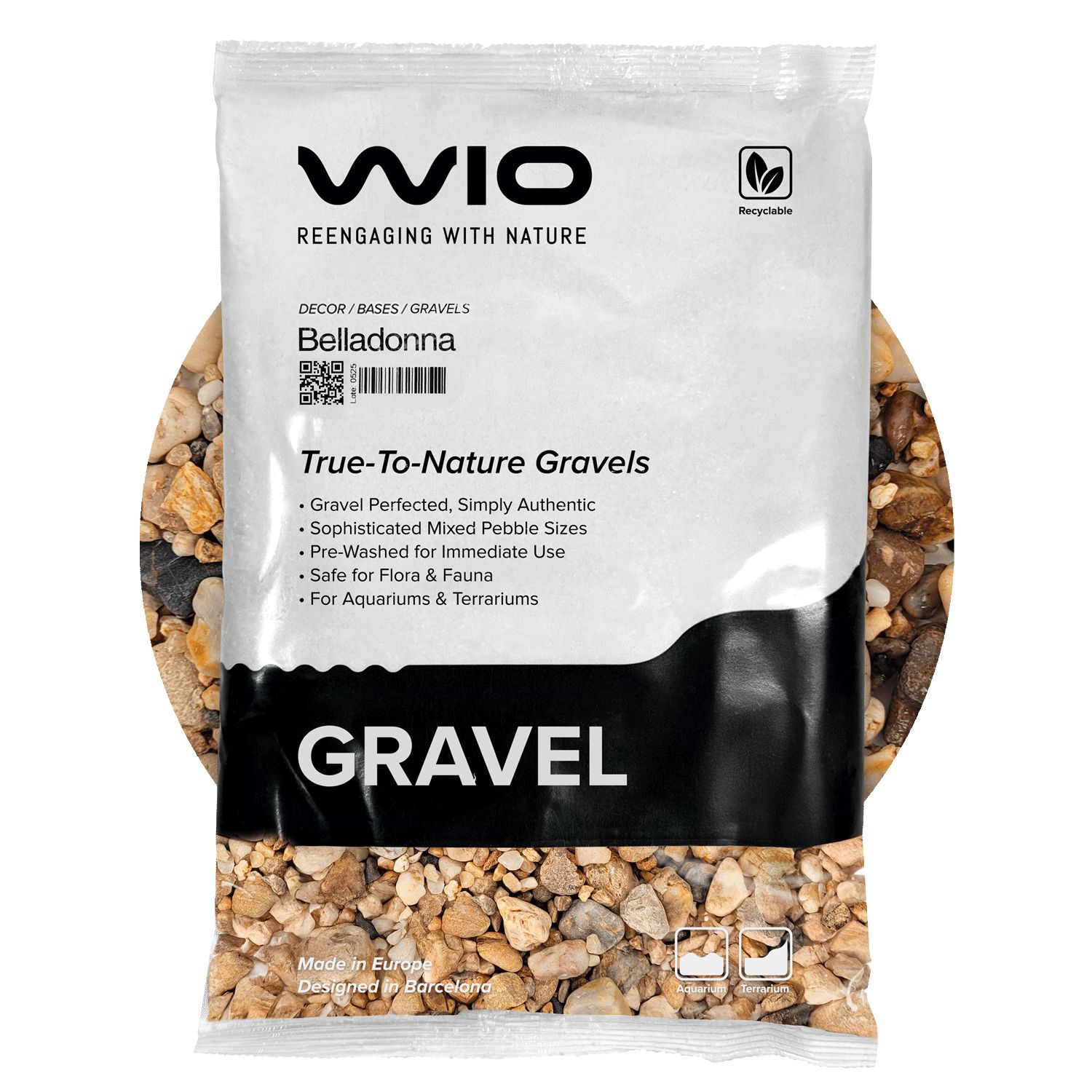 WIO Belladonna Gravel MIX akvarijski šljunak 5 kg