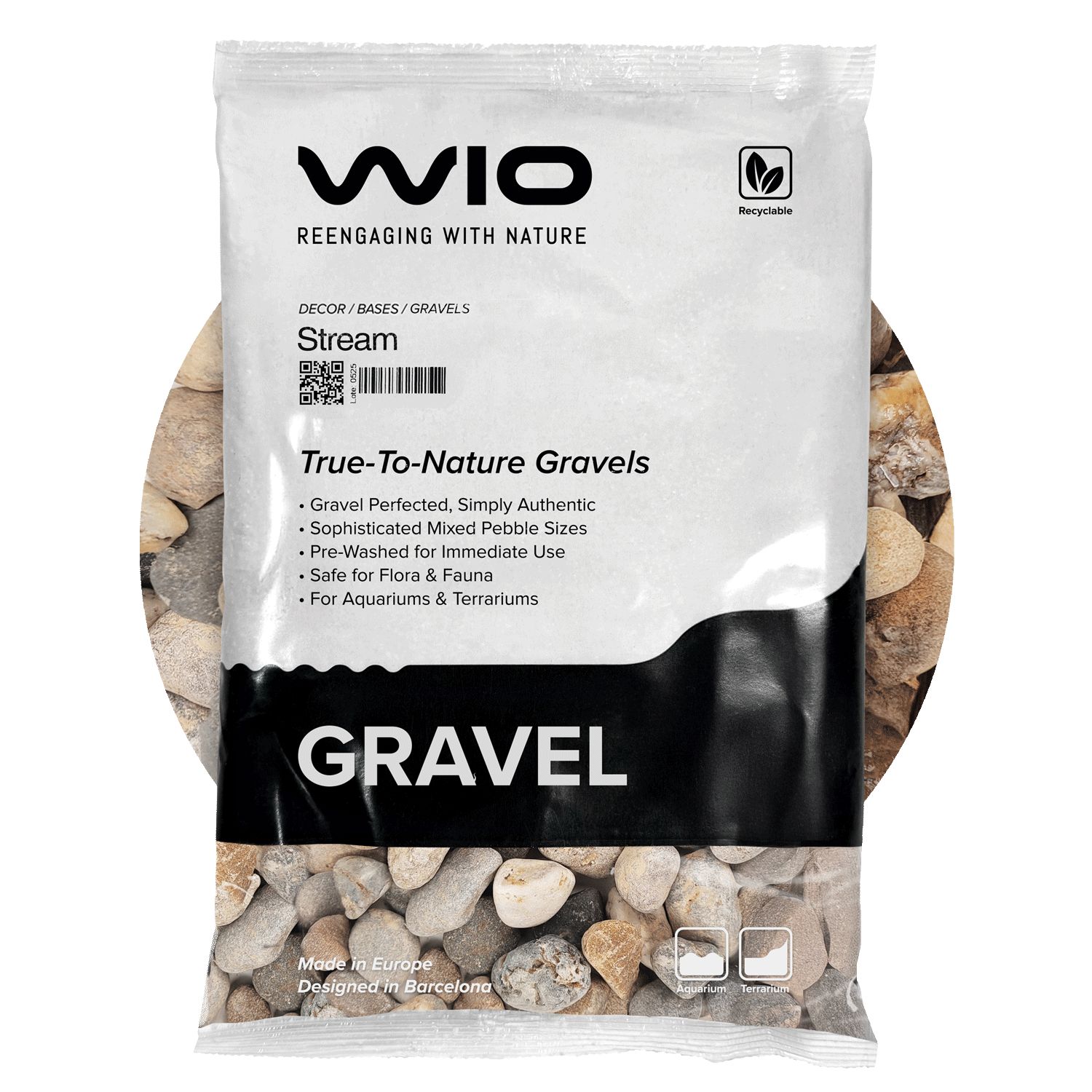 WIO Stream Gravel MIX akvarijski šljunak 5 kg