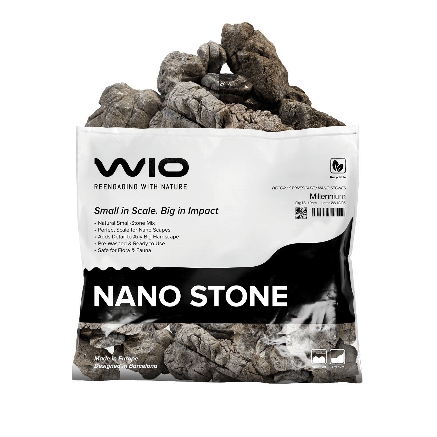 WIO Knight Dragon Nano Stone - set kamenja za akvarij 1,5 kg