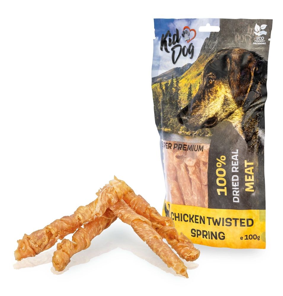 Kid Dog Super Premium 100% pileća prsa u spirali bez aditiva 100 g
