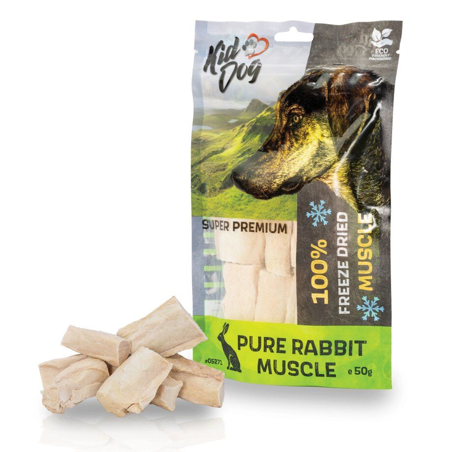Kid Dog Super Premium 100% zečje mišićno meso sušeno zamrzavanjem 50 g