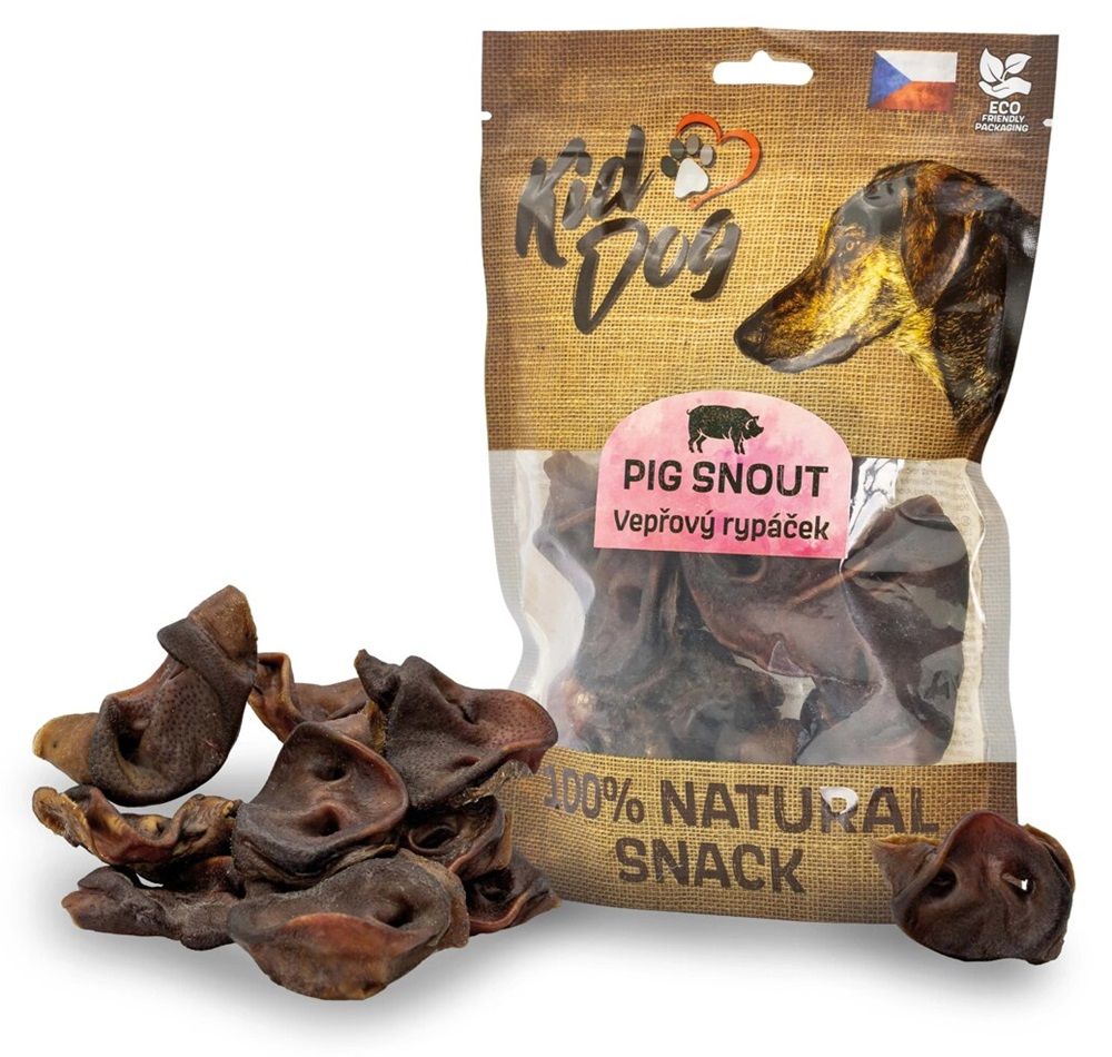 Kid Dog 100% Natural Snack svinjska njuška 7-8 cm/200 g