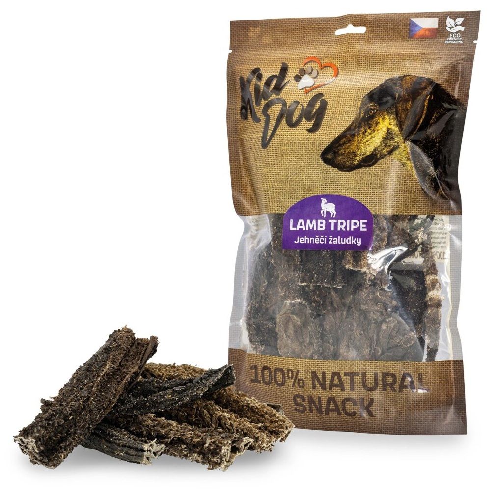Kid Dog 100% Natural Snack janjeći želudac 12 cm/300 g