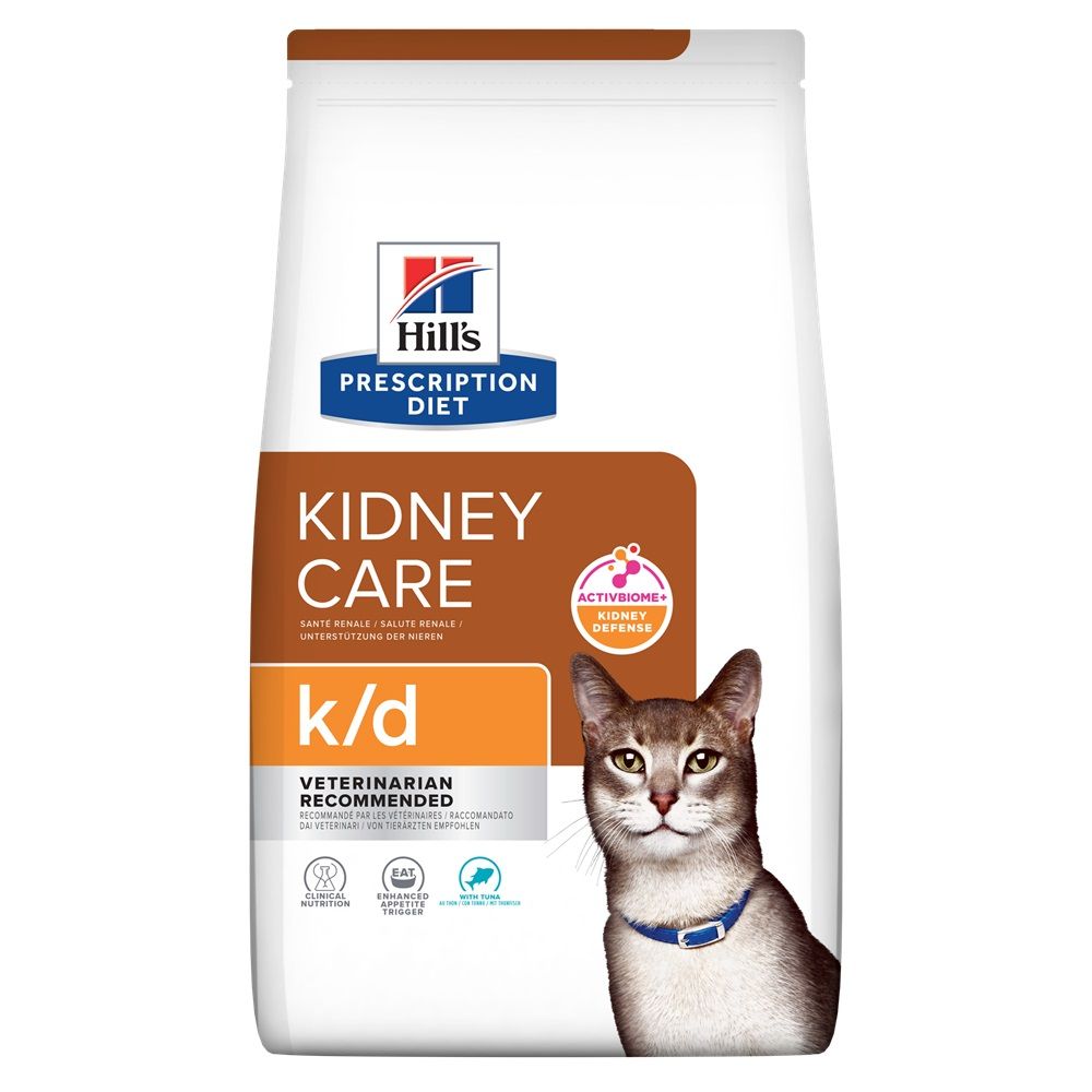 Hill's Prescription Diet k/d Kidney Care suha hrana za mačke s lososom 3 kg