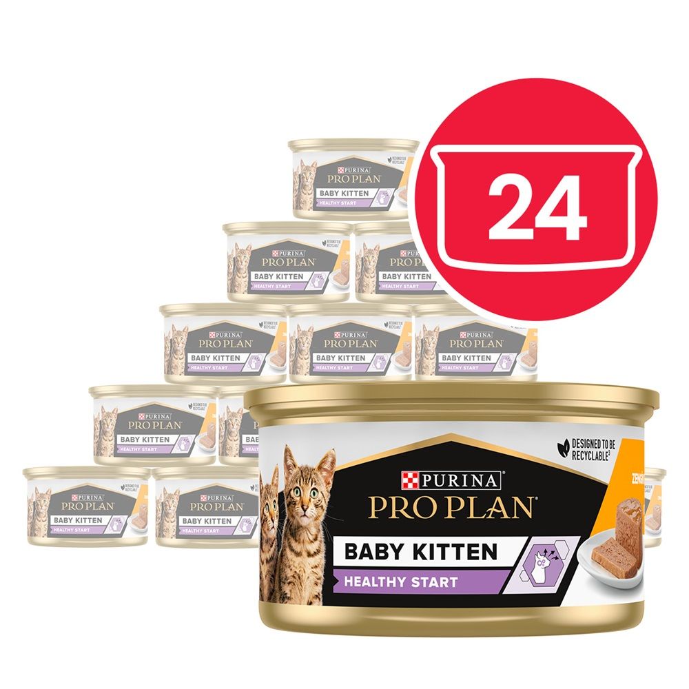 PRO PLAN Kitten Healthy Start pašteta za mačiće s piletinom 24 x 85 g