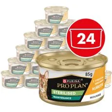 PRO PLAN Sterilised Maintenance pa&scaron;teta za mačke piletina 24 x 85 g