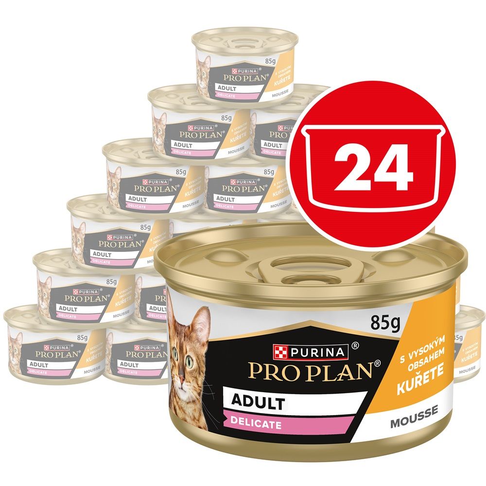 PRO PLAN Delicate Digestion pašteta za mačke piletina 24 x 85 g