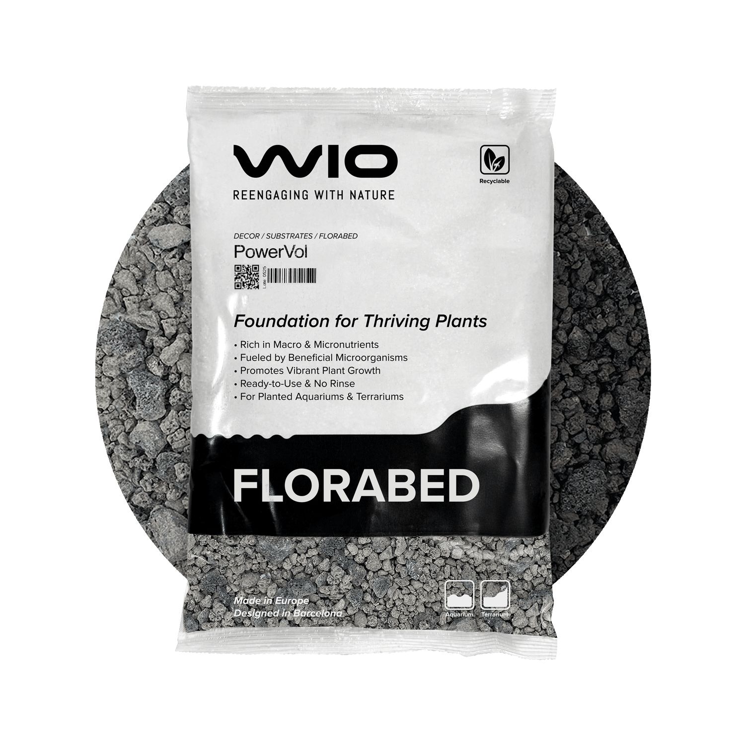 WIO PowerVol Florabed - akvarijski supstrat 1,5 kg