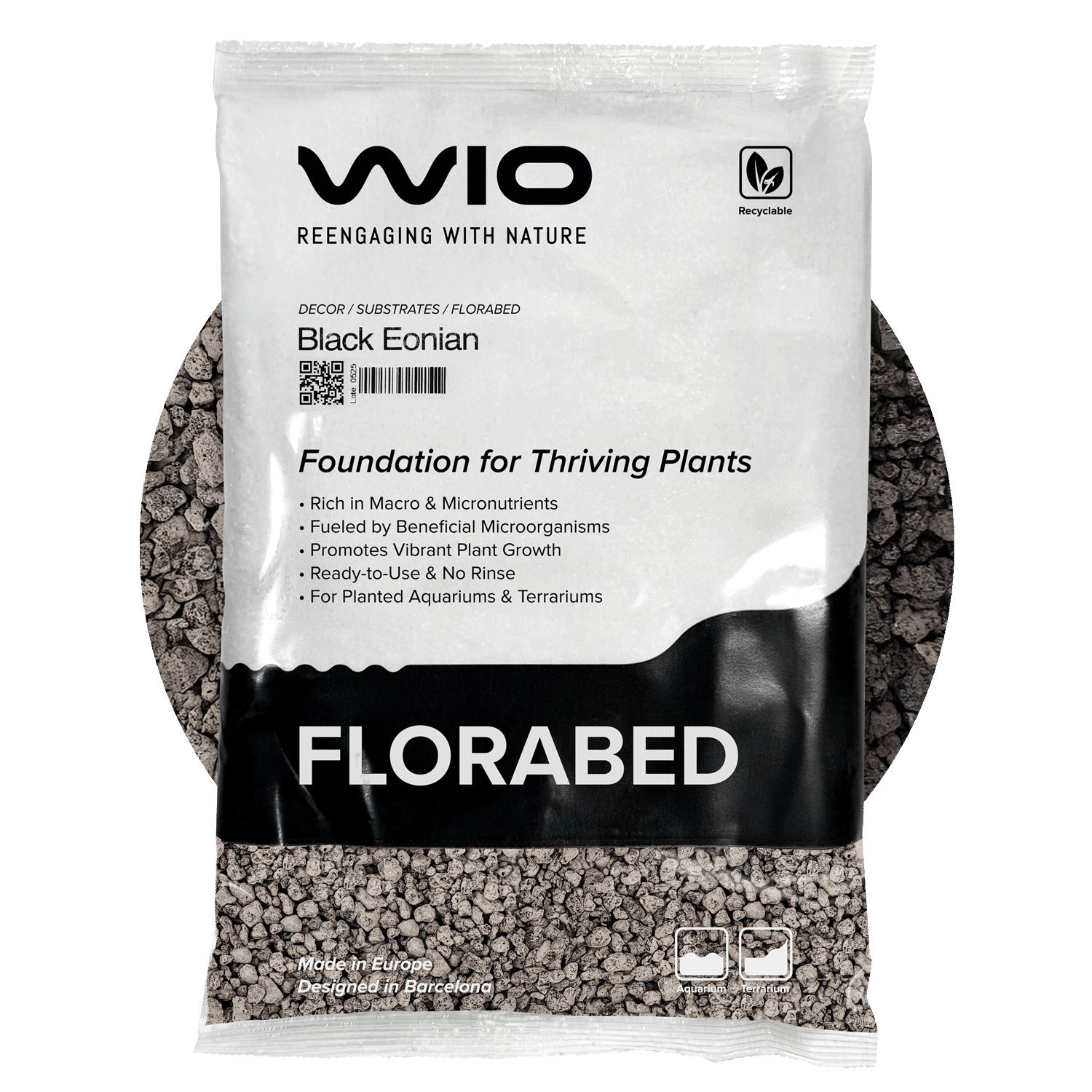 WIO Eonian Black Florabed Thick - akvarijski supstrat 3 kg