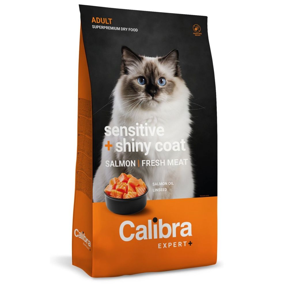 Calibra Cat EXPERT+ Adult Sensitive & Shiny Coat 1,5 kg