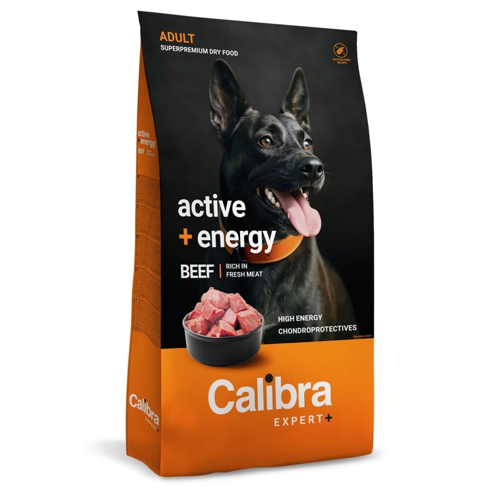 Calibra Dog EXPERT+ Adult Active & Energy Beef 2 kg