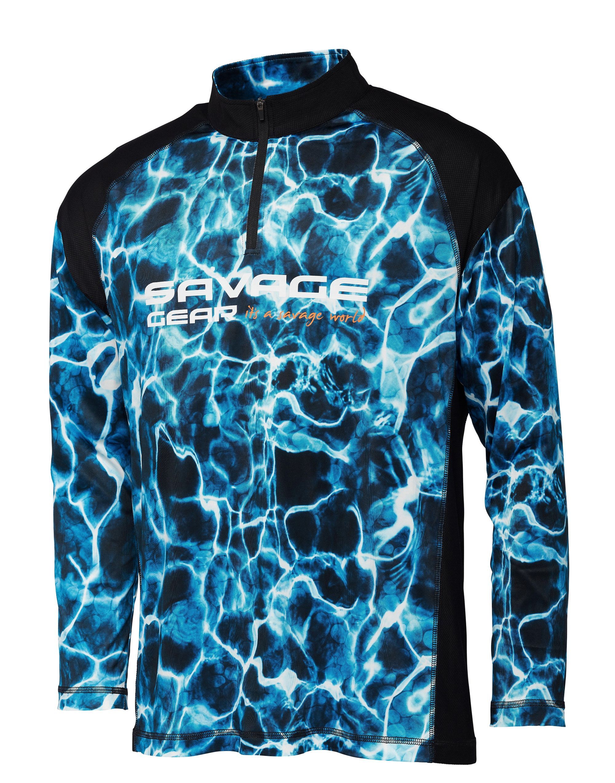 Savage Gear MARINE UV Long Sleeve Tee Sea Blue L
