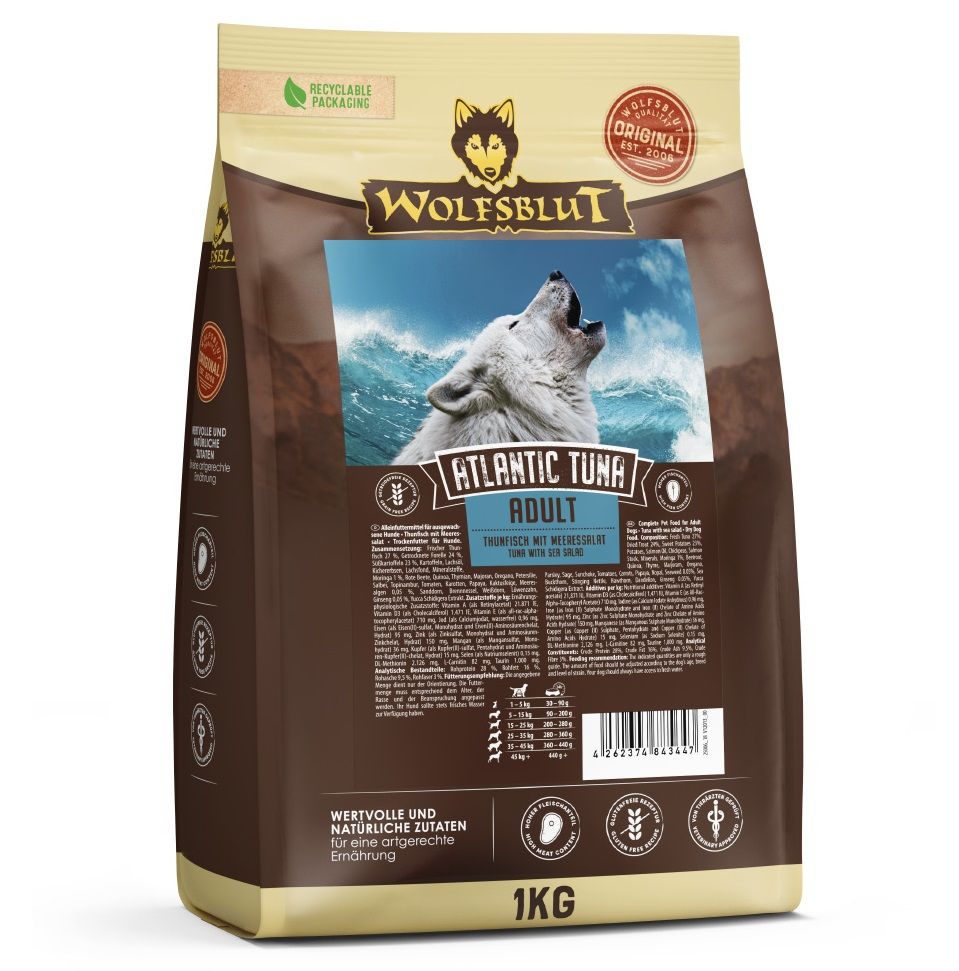 WOLFSBLUT Adult Atlantic Tuna 1 kg