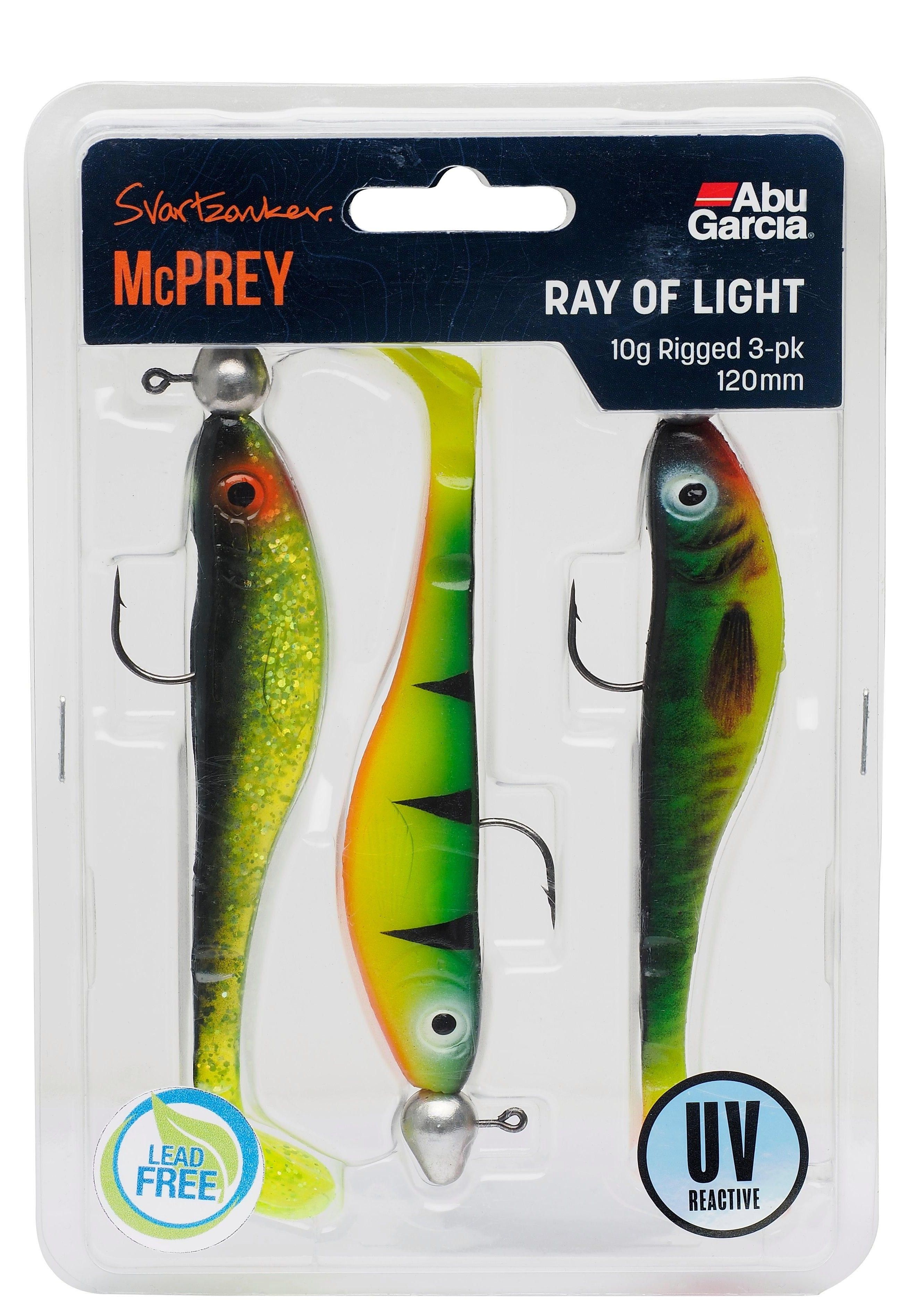 Abu Garcia McPrey 10gr Rigged 3-Pack Ray of Light