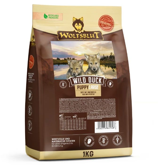 WOLFSBLUT Wild Duck Puppy Large Breed 1 kg
