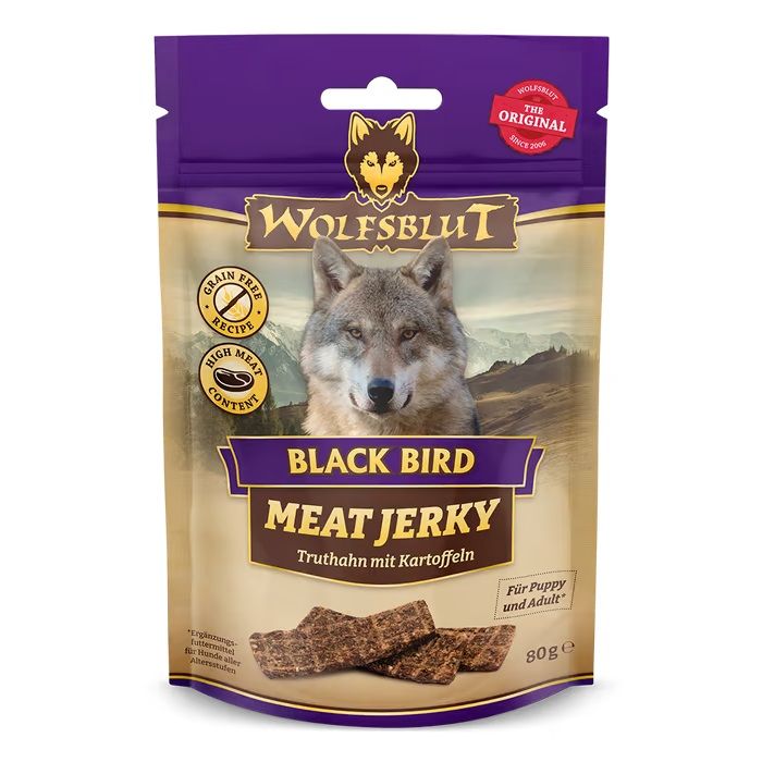 WOLFSBLUT Black Bird Meat Jerky 80 g
