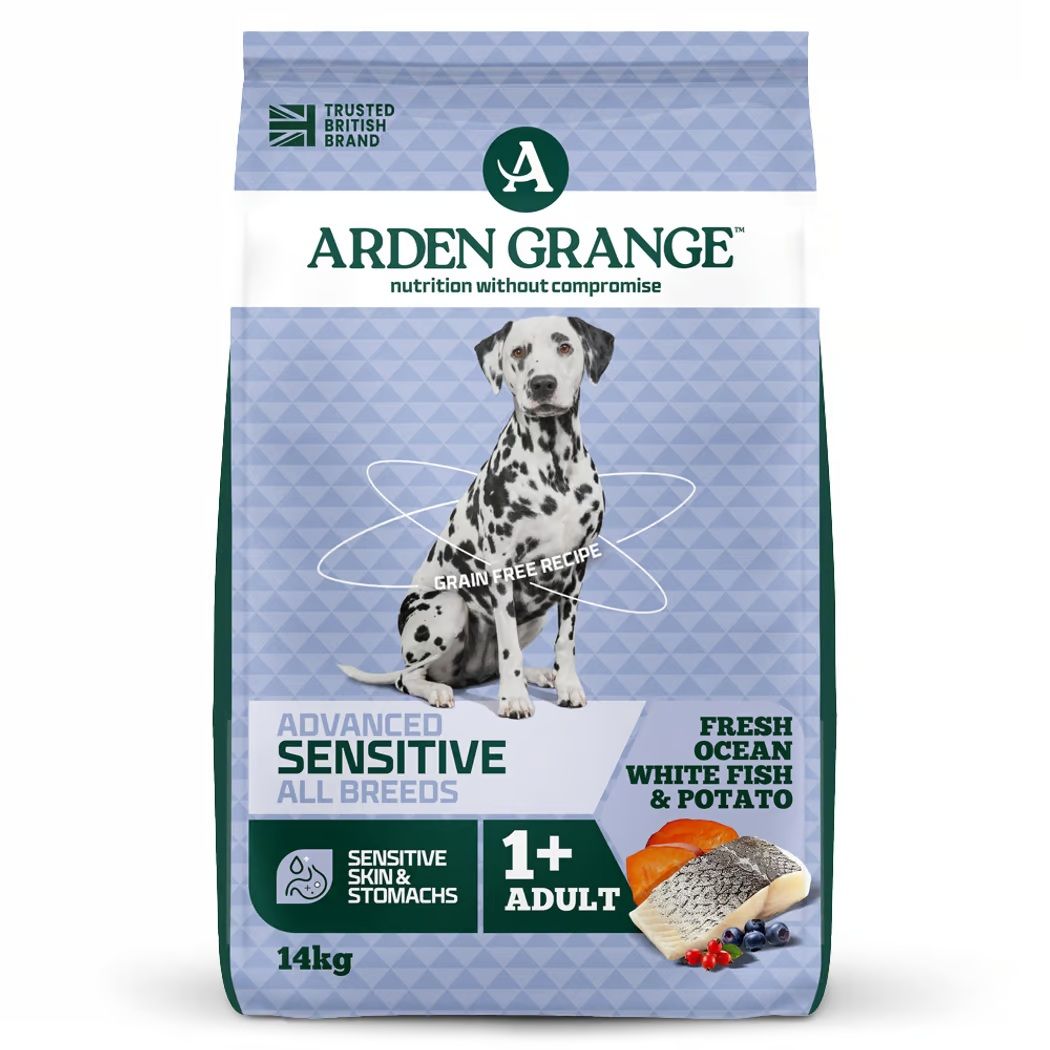 ARDEN GRANGE Sensitive Adult Ocean White Fish and Potato 14 kg