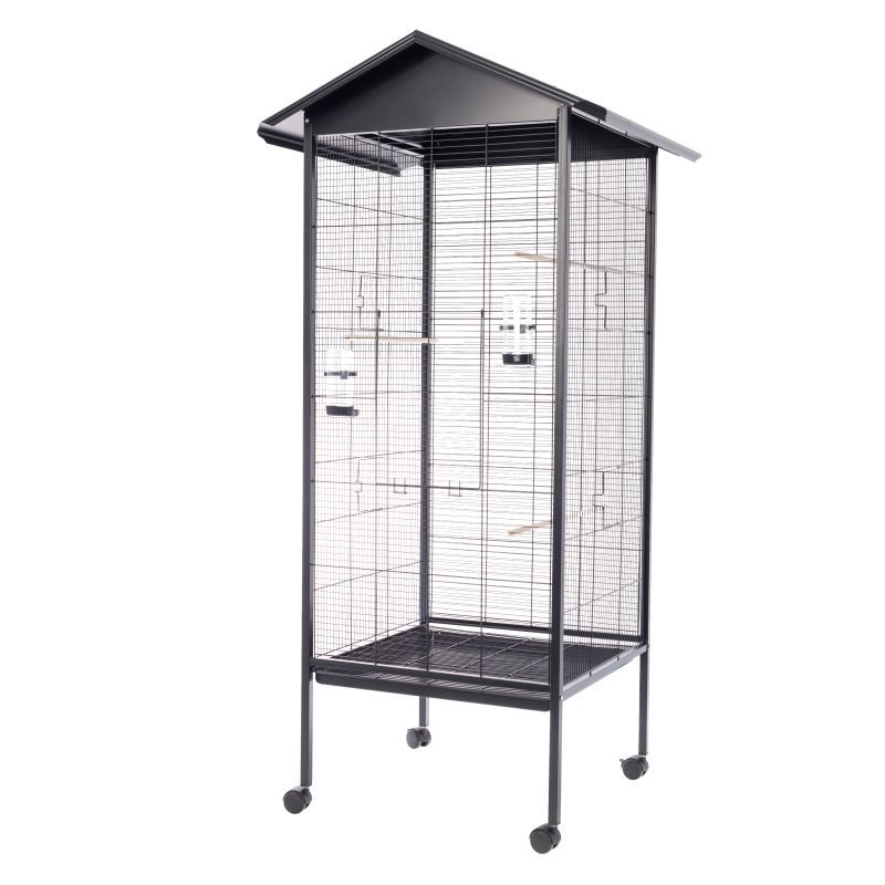 Kavez za ptice Velio 78 x 75 x 165 cm CRNI