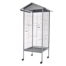 Kavez za ptice Velio 78 x 75 x 165 cm SIVI