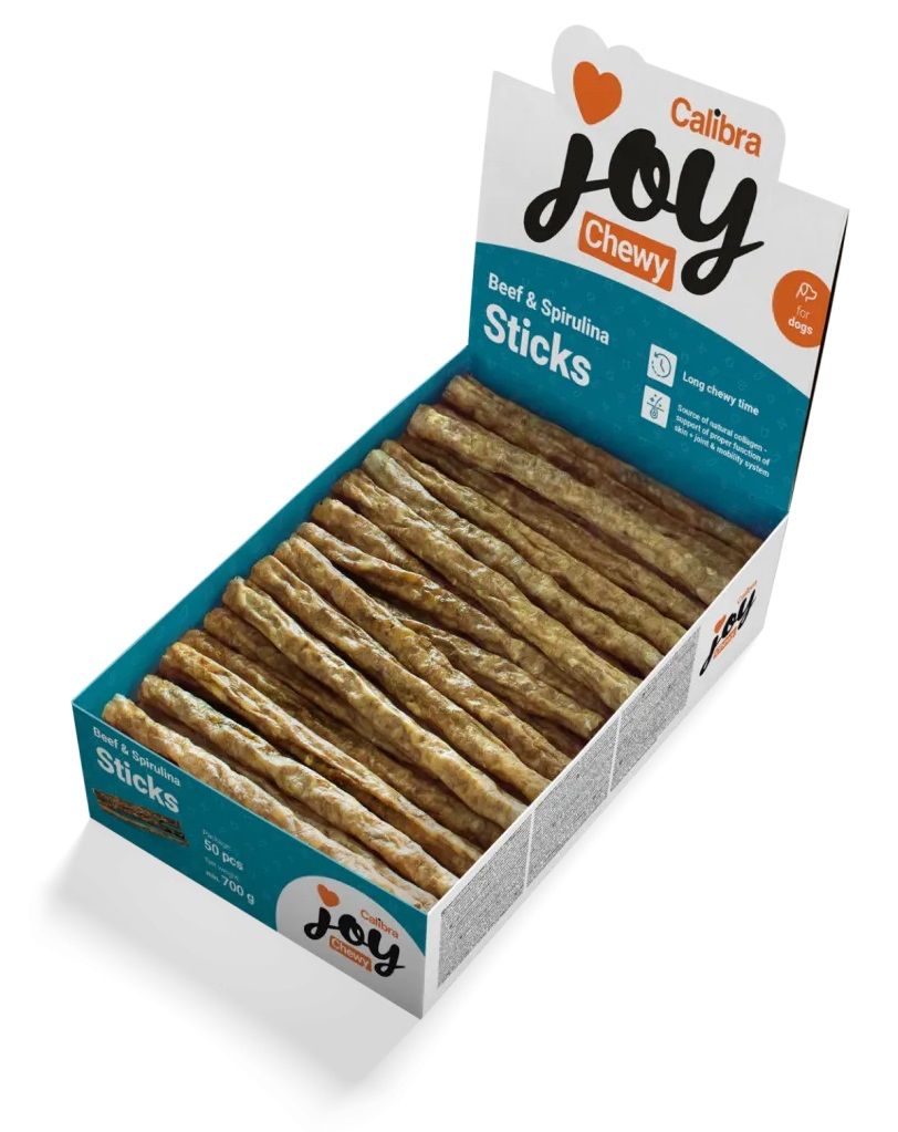 Calibra Joy Dog Chewy Beef & Spirulina Sticks 700 g