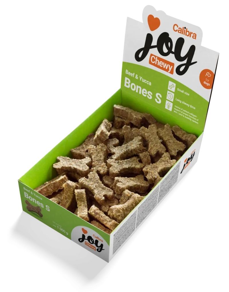 Calibra Joy Dog Chewy Beef & Yucca Bones S 1000 g