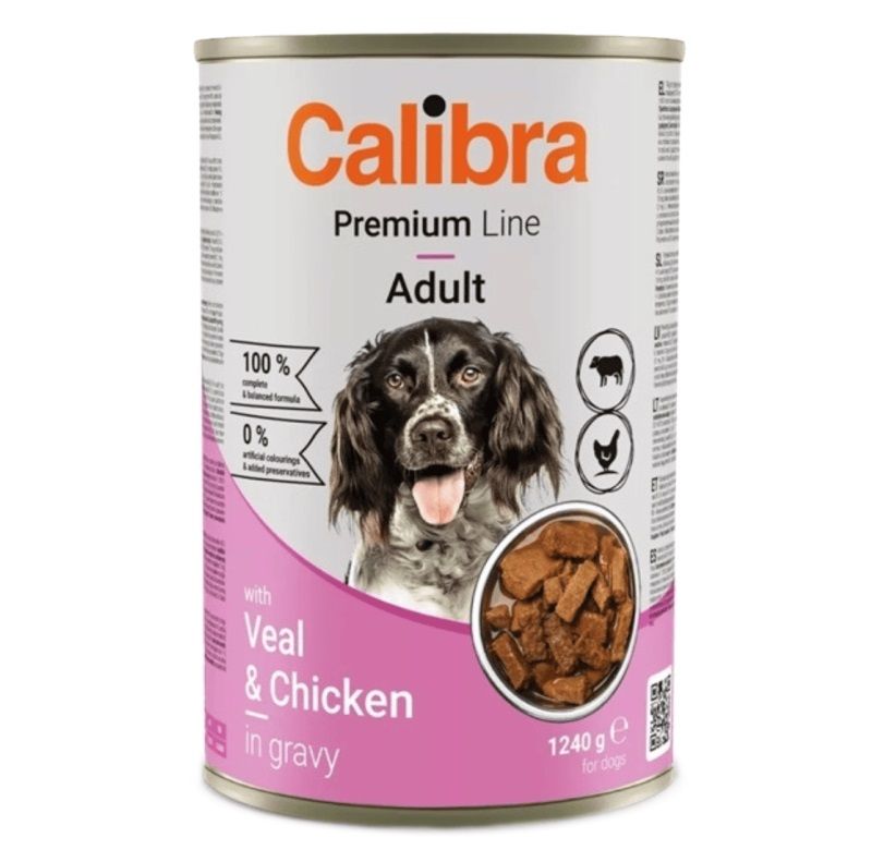 Calibra Dog Premium Adult with Veal & Chicken 1240 g