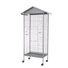 Kavez za ptice Sento 78 x 48 x 156 cm SIVA