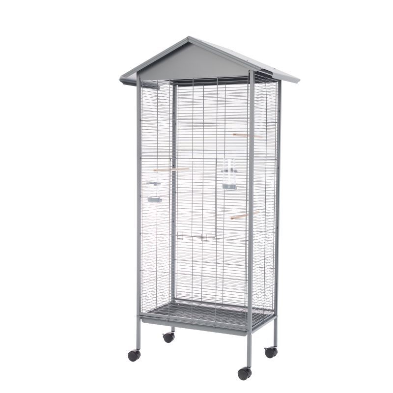 Kavez za ptice Sento 78 x 48 x 156 cm SIVA