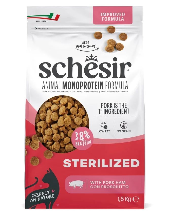 Schesir Cat Sterilized Monoprotein Adult Ham 1,5 kg