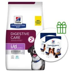 Hill's Prescription Diet i/d Sensitive Njega probave suho krmivo za pse 12 kg + 2x poslastice BESPLATNO