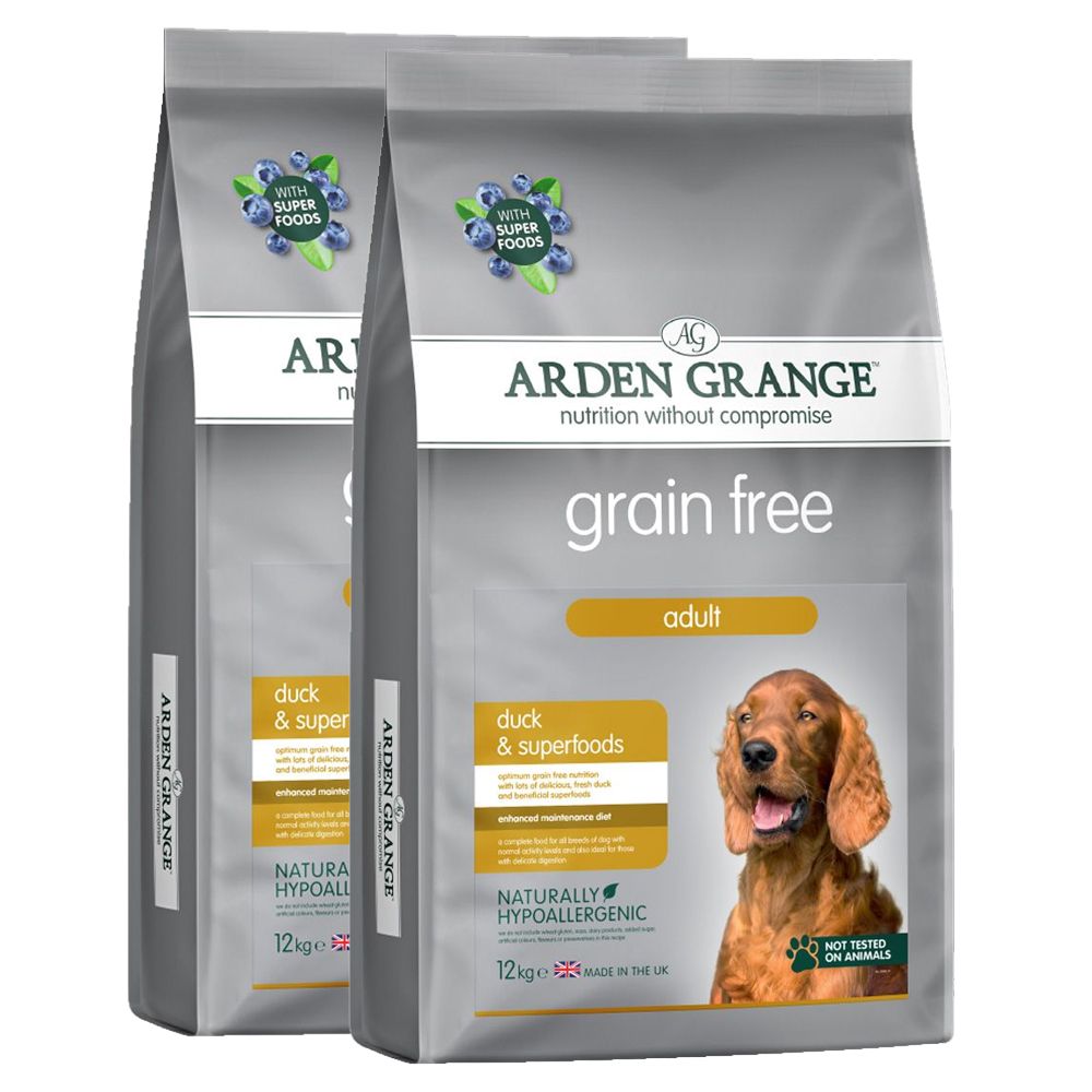 ARDEN GRANGE GF Adult Duck & Superfoods 2 x 12 kg