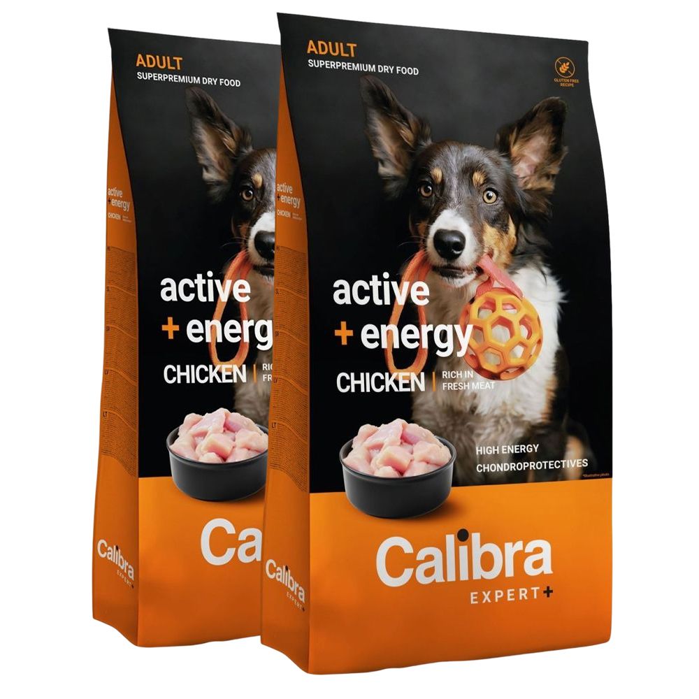 Calibra Dog EXPERT+ Adult Active & Energy Chicken 2 x 12 kg