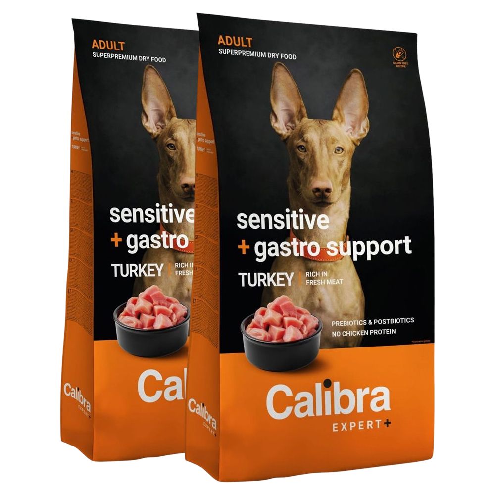 Calibra Dog EXPERT+ Adult Sensitive & Gastro Support 2 x 12 kg