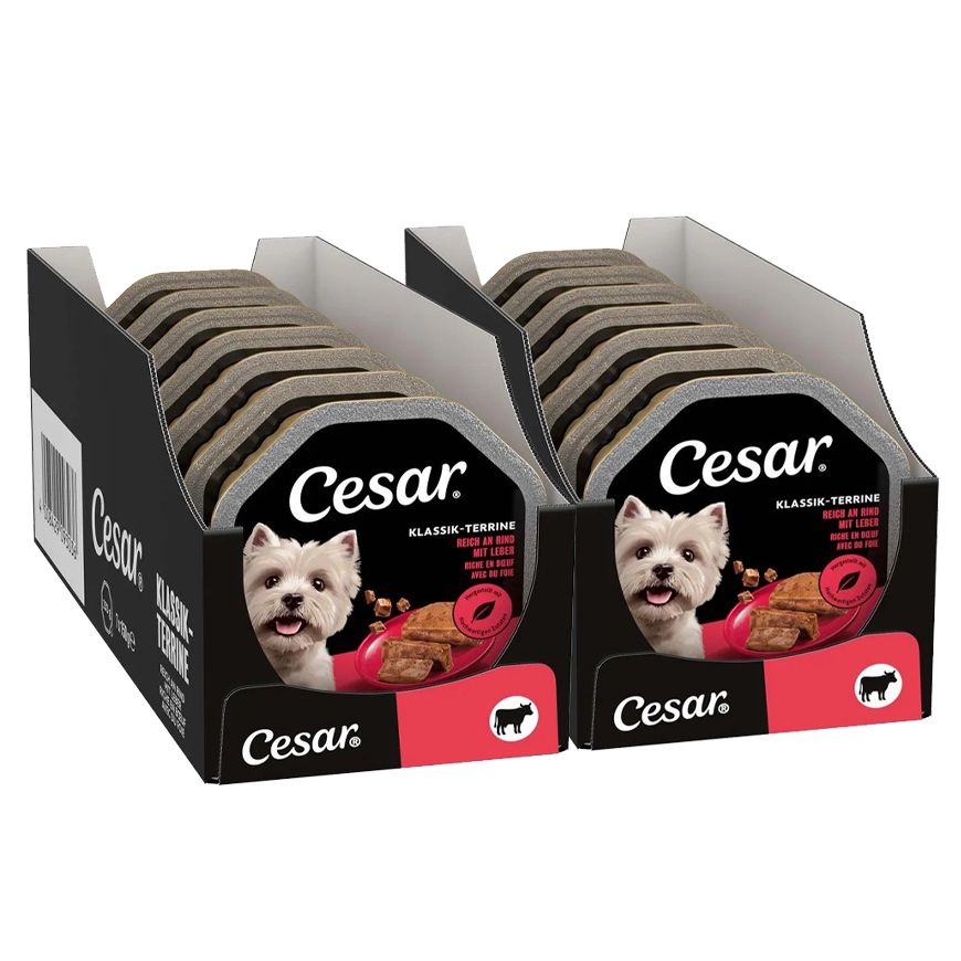 Cesar posudica s govedinom i jetrom 14 x 150 g