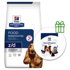 Hill's Prescription Diet z/d Alergija i njega kože suho krmivo za pse 3 kg + poslastice BESPLATNO