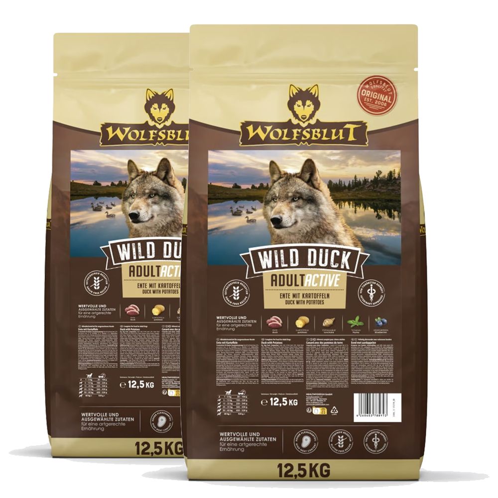 WOLFSBLUT Active Wild Duck 2 x 12,5 kg
