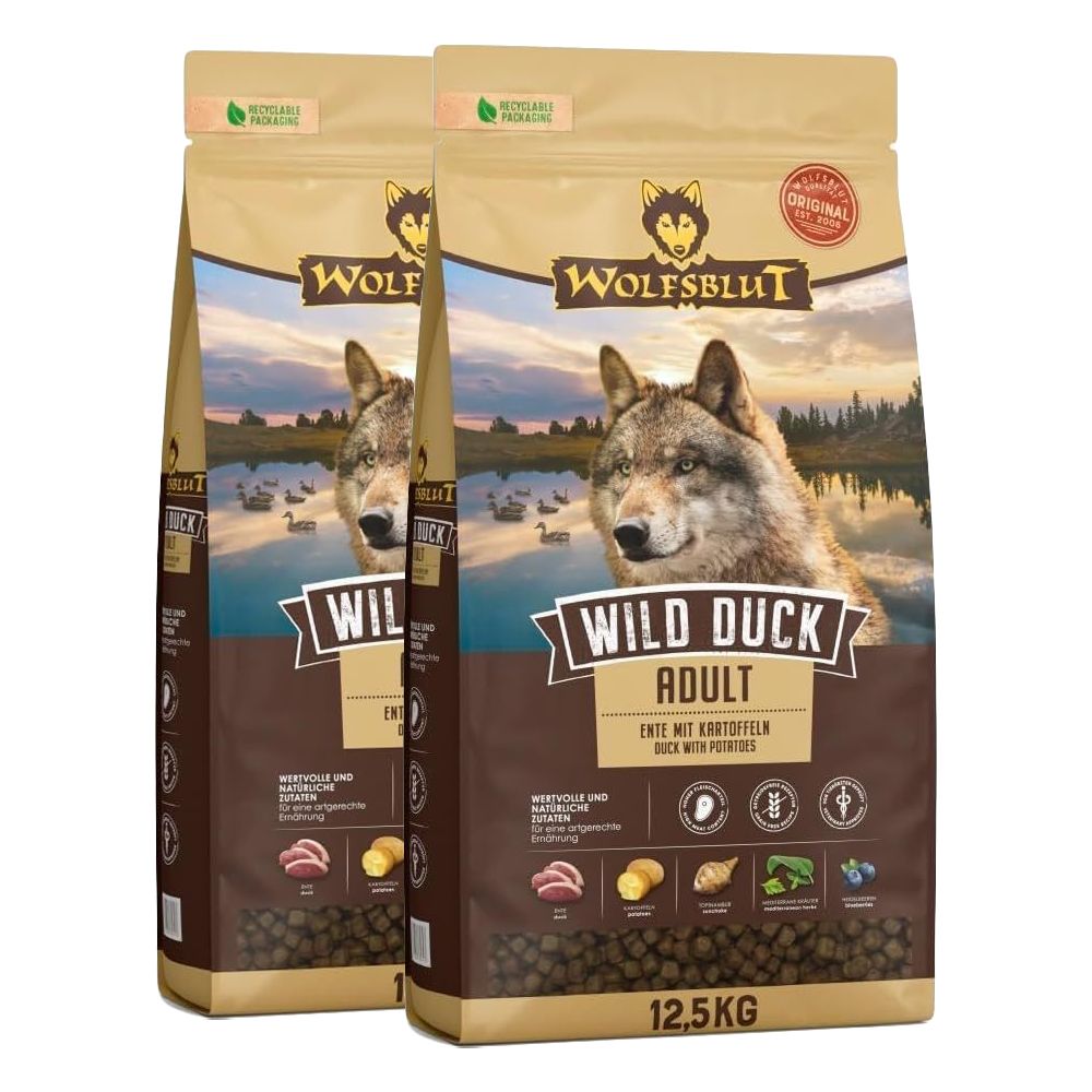 WOLFSBLUT Wild Duck Giant Breed 2 x 12,5 kg