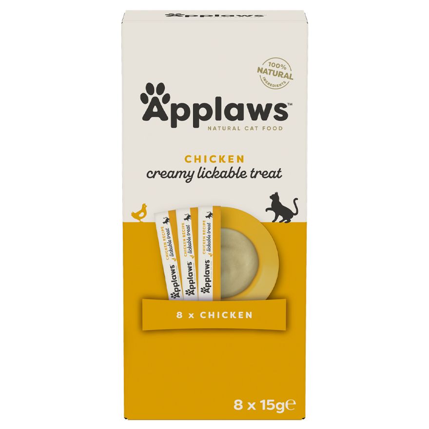 Applaws Chicken Creamy Lickable Treat poslastica za mačke 8 x 15 g