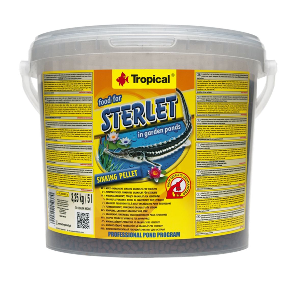 TROPICAL Food for Sterlet 5 L
