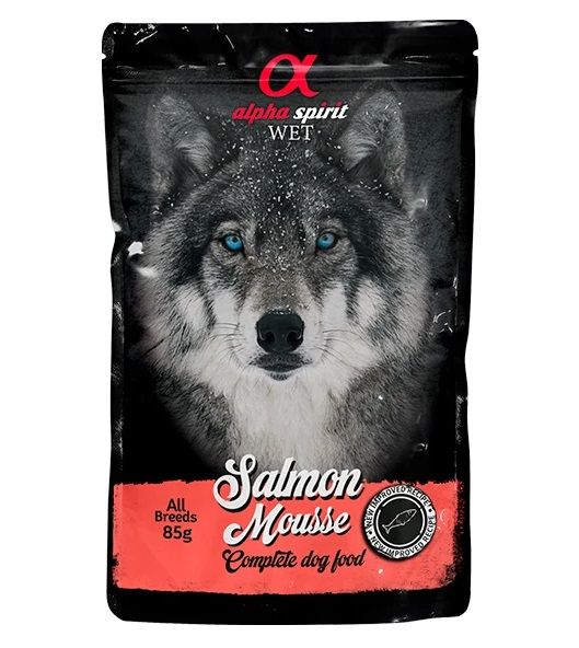 Alpha Spirit Dog Salmon Mousse 85 g