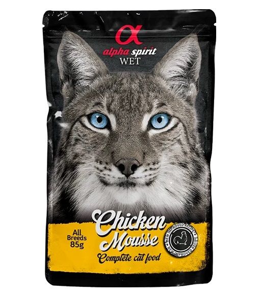 Alpha Spirit Cat Chicken Mousse 85 g