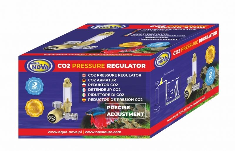 Aqua Nova Gold Series CO₂ regulator s brojačem mjehurića