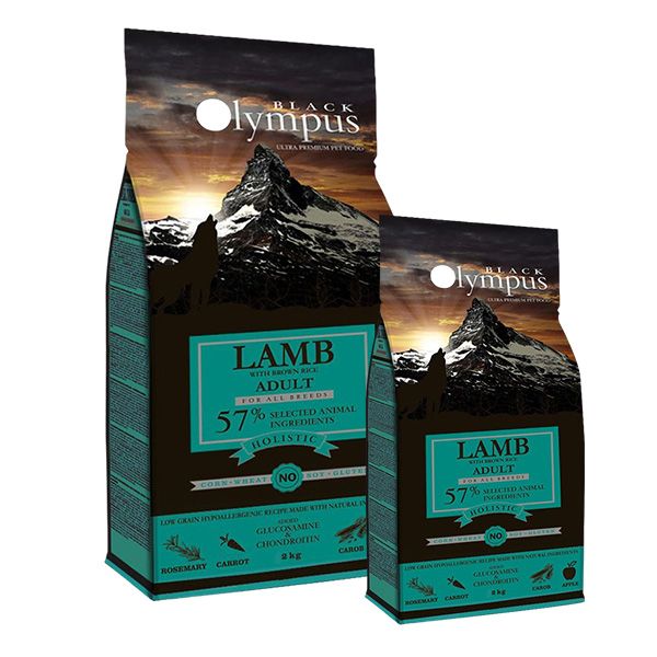 Black Olympus Adult Medium Lamb & Brown Rice 12 kg + 2 kg BESPLATNO