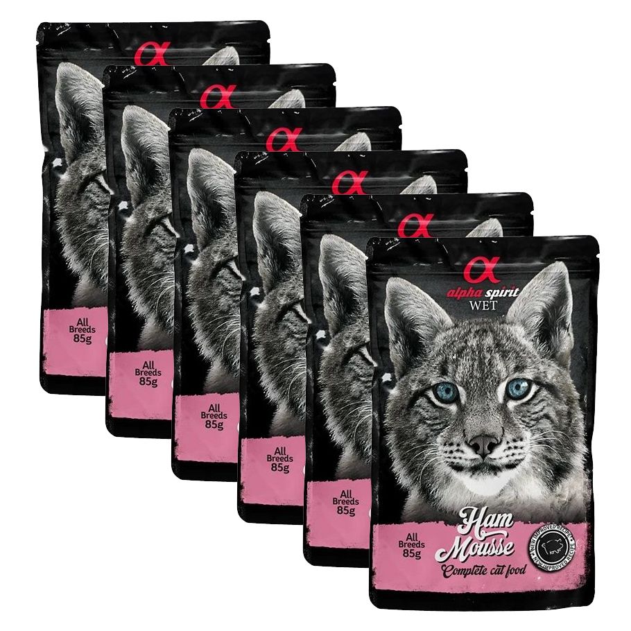 Alpha Spirit Cat Ham Mousse 6 x 85 g