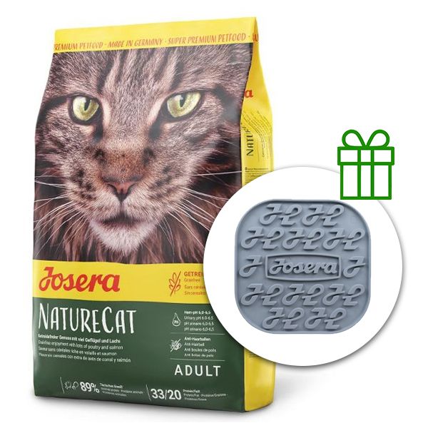 JOSERA NatureCat 2 kg + Lick mat GRATIS