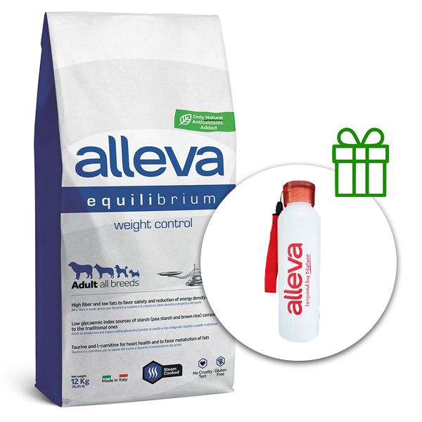 Alleva EQUILIBRIUM Weight Control Adult all breeds 12 kg + termo boca GRATIS
