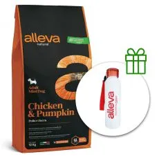 Alleva NATURAL dog chicken & pumpkin adult mini 12 kg + termo boca GRATIS