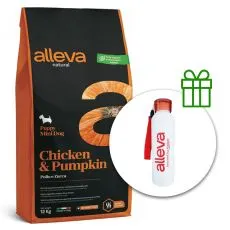 Alleva NATURAL dog chicken & pumpkin puppy mini 12 kg + termo boca GRATIS