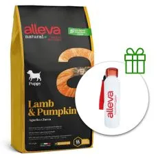 Alleva NATURAL dog lamb & pumpkin puppy all breeds 12 kg + termo boca GRATIS