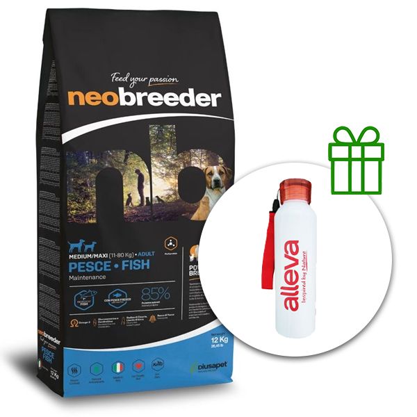 Alleva NEO BREEDER dog adult medium & maxi fish 12 kg + termo boca GRATIS